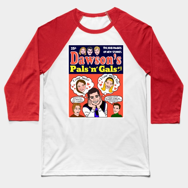 Dawson's Creek Pals n Gals, Archie-inspired Baseball T-Shirt by The Rewatch Podcast
